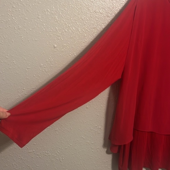 Soft Surroundings Red Long Sleeve Blouse Size 2X - Picture 2 of 7